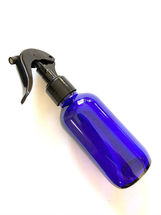 Fine Mist Blue Glass Spray Bottle